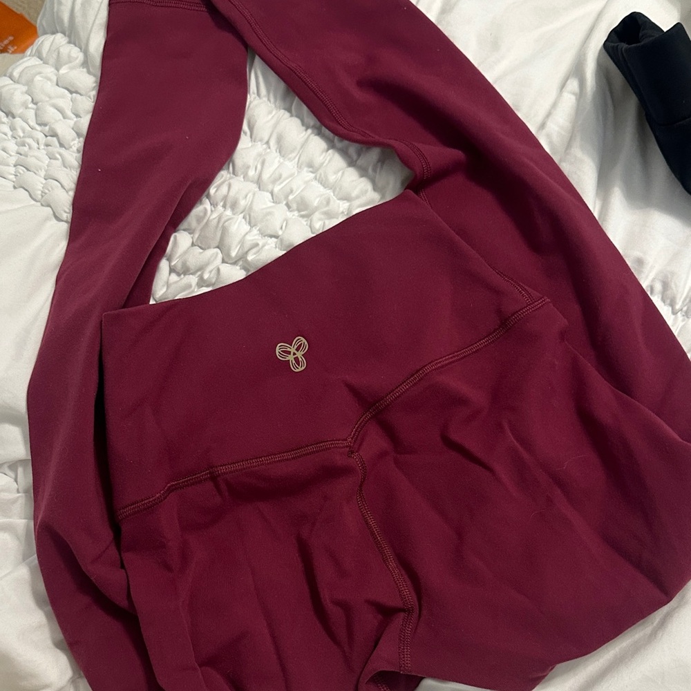 Aritzia Burgundy Leggings